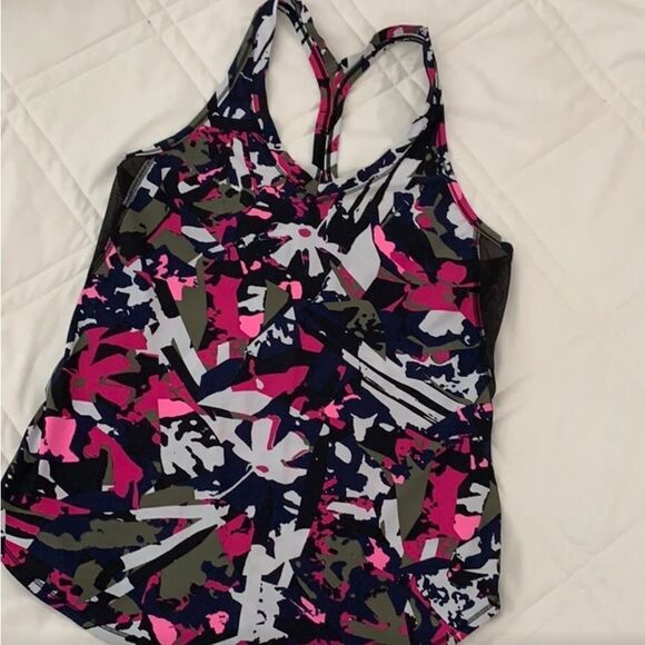 Lululemon Fast Lane Singlet Pop CutBoomJuice Multi Size 4 EUC - Picture 2 of 3